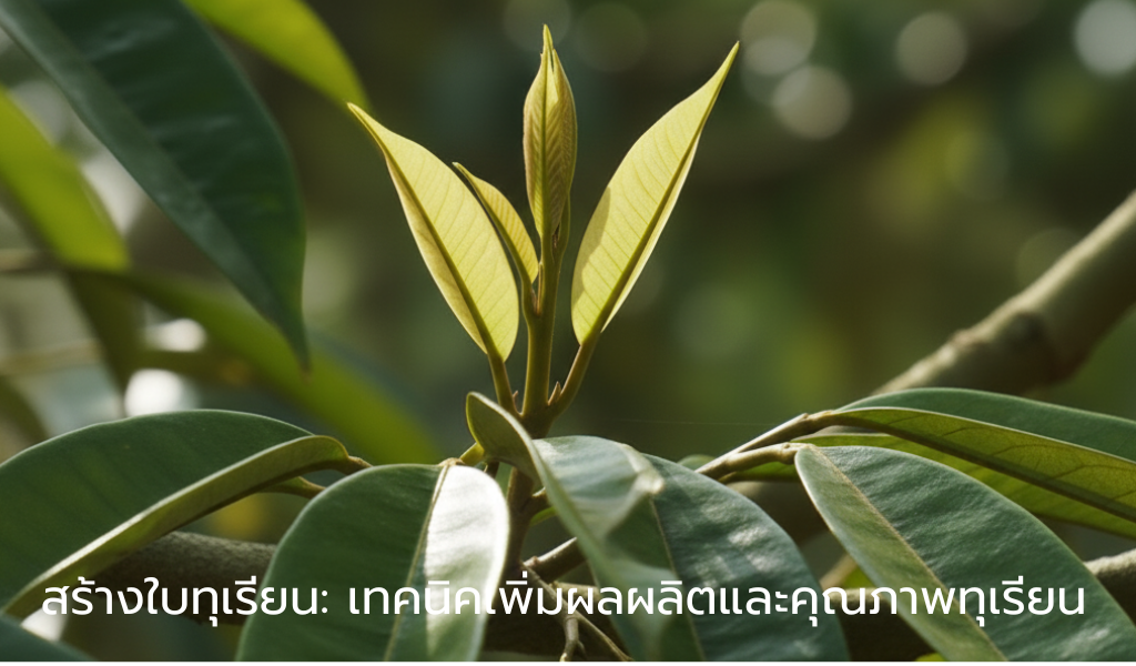สร้างใบทุเรียน: เทคนิคเพิ่มผลผลิตและคุณภาพทุเรียน